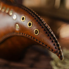 Load image into Gallery viewer, brown leather mask