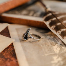 Load image into Gallery viewer, Raven Skull Ring