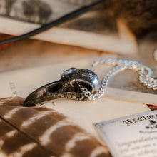 Load image into Gallery viewer, Raven Skull Large Pendant on Chain