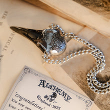 Load image into Gallery viewer, Raven Skull Large Pendant on Chain