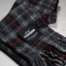 Load image into Gallery viewer, The Real Mary King's Close tartan scarf laid on a table