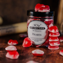 Load image into Gallery viewer, Dr Arnott's Jar of Hearts sweets tub - fruit flavoured jellies