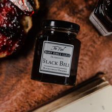 Load image into Gallery viewer, Top view of Blackcurrant Preserve labelled "Black Bile"