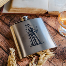 Load image into Gallery viewer, Plague Doctor Hip Flask (Silver, Large)