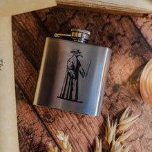 Load image into Gallery viewer, Plague Doctor Hip Flask (Silver, Small)
