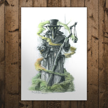 Load image into Gallery viewer, Plague Doctor Print by Ross MacRae