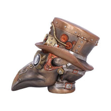 Load image into Gallery viewer, plague doctor mask sculpture facing left