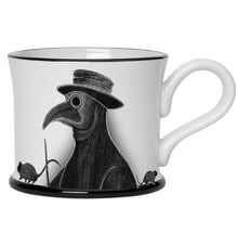 Load image into Gallery viewer, plague doctor and two rats on a mug