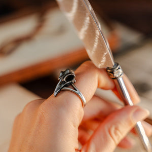 Raven Skull Ring