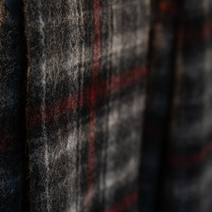 Close up of real mary king's close tartan by Kinloch Anderson