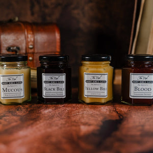 Row of fruit preserves from the Dr Arnott range at The Real Mary King's Close 