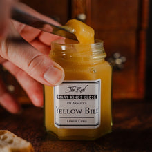 Load image into Gallery viewer, Close up of &quot;Yellow Bile&quot; (Lemond Curd) being scooped out a jar
