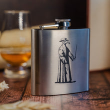 Load image into Gallery viewer, Plague Doctor Hip Flask (Silver, Large)
