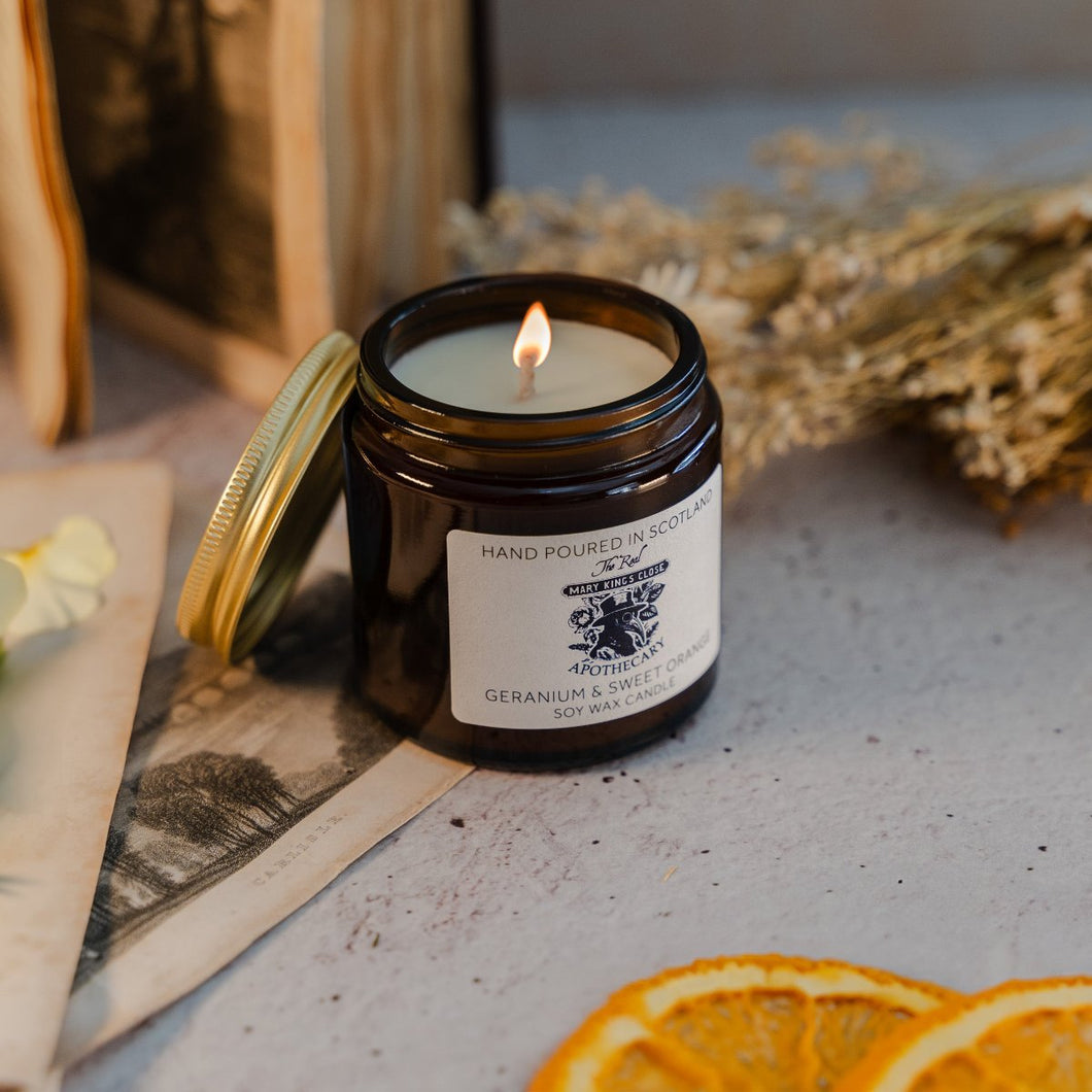 geranium lavender candle