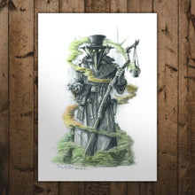 Load image into Gallery viewer, Plague Doctor Print by Ross MacRae
