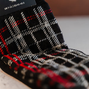 tartan bamboo socks