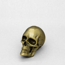 Load image into Gallery viewer, Gold skull bottle opener stock image

