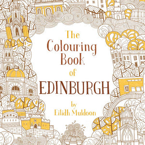 The Colouring Book of Edinburgh front cover stock image