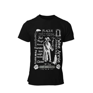 Plague Doctor Chalkboard T-Shirt Front View