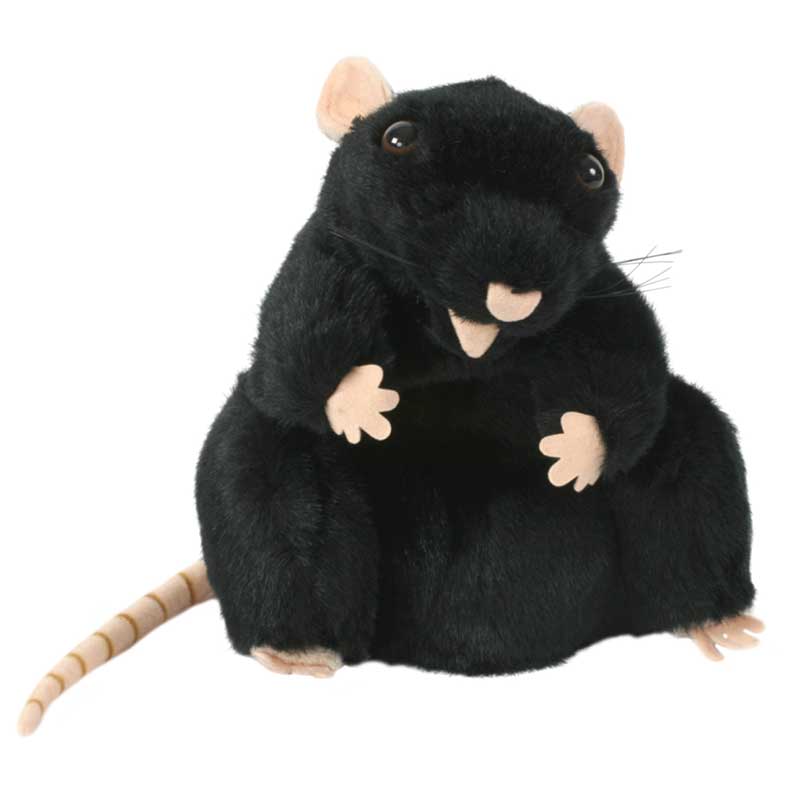 Black Rat Hand Puppet
