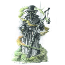 Load image into Gallery viewer, A3 Plague Doctor Print by Ross MacRae
